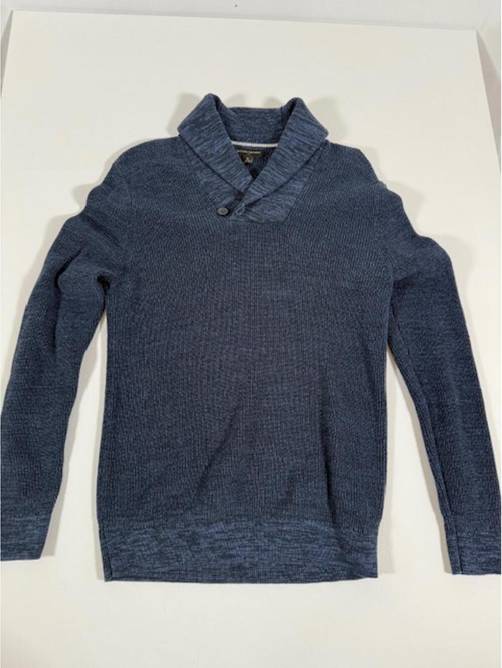 Banana Republic Men's Blue Shawl Collar Sweater Medium